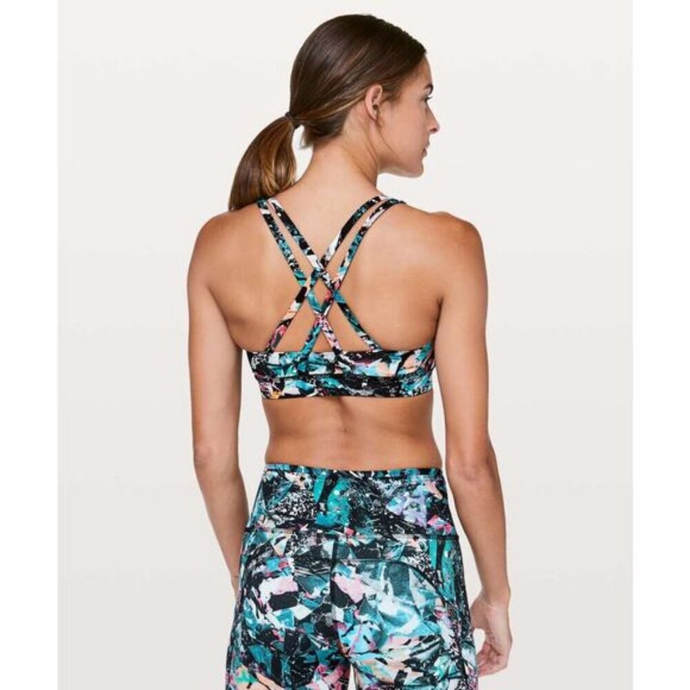 Lululemon Energy Bra In Color Crush Multi Size 4 - Picture 2 of 7